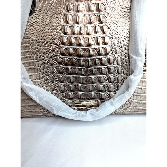 Brahmin April Tote Silver Lining Windermere Melbourne Leather - Picture 9 of 11